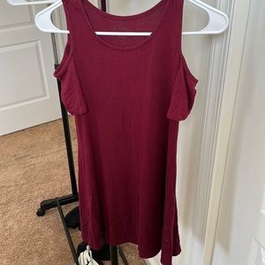 Burgundy dress